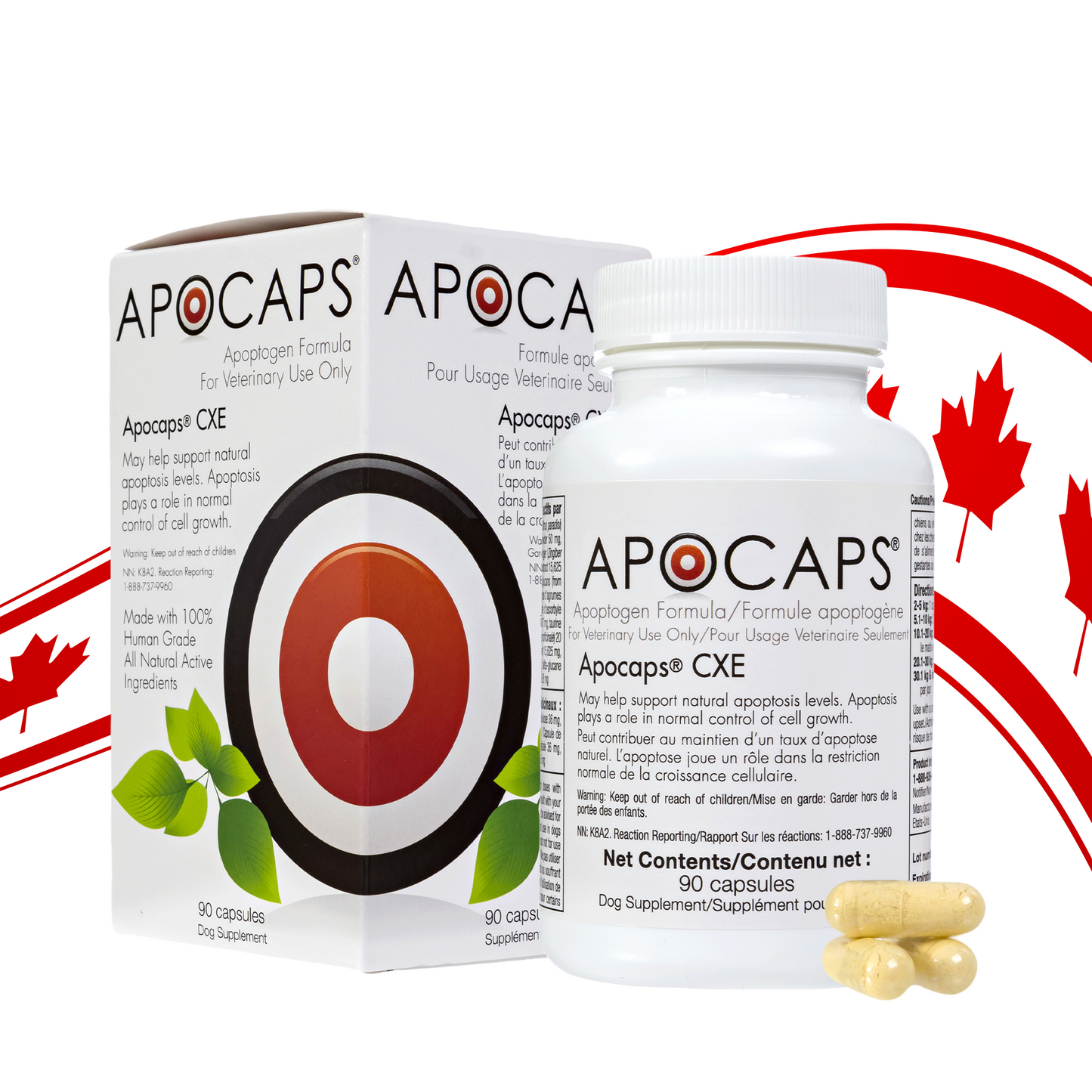 Apocaps CXE International Apoptogen Formula for Dogs (90 capsules)